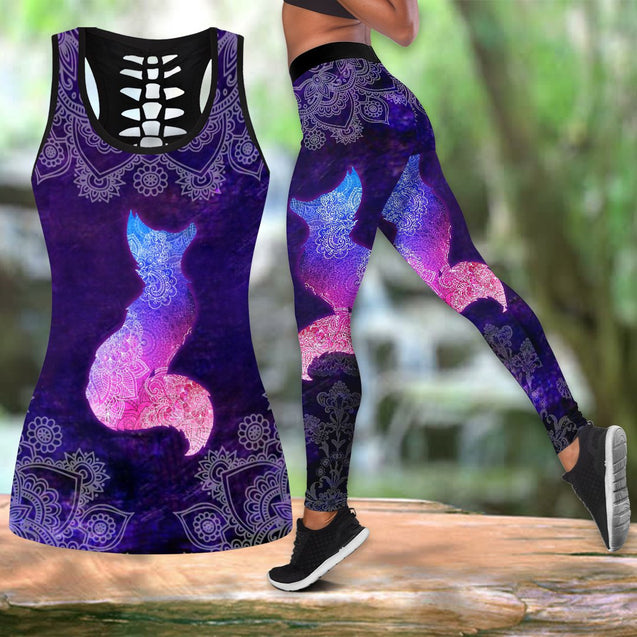 Purple fox legging + hollow tank combo HAC020402-Apparel-HG-S-S-Vibe Cosy™