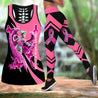 Breast cancer survivor ribbon legging + hollow tank combo HAC210402-Apparel-HG-S-S-Vibe Cosy™