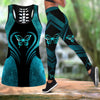 Blue butterfly legging + hollow tank combo HAC150401-Apparel-HG-S-S-Vibe Cosy™