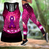 Breast cancer warrior ribbon legging + hollow tank combo HAC220404-Apparel-HG-S-S-Vibe Cosy™