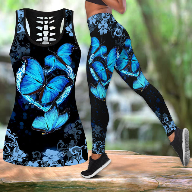 Butterfly legging + hollow tanktop combo HG41311-Apparel-HG-S-S-Vibe Cosy™