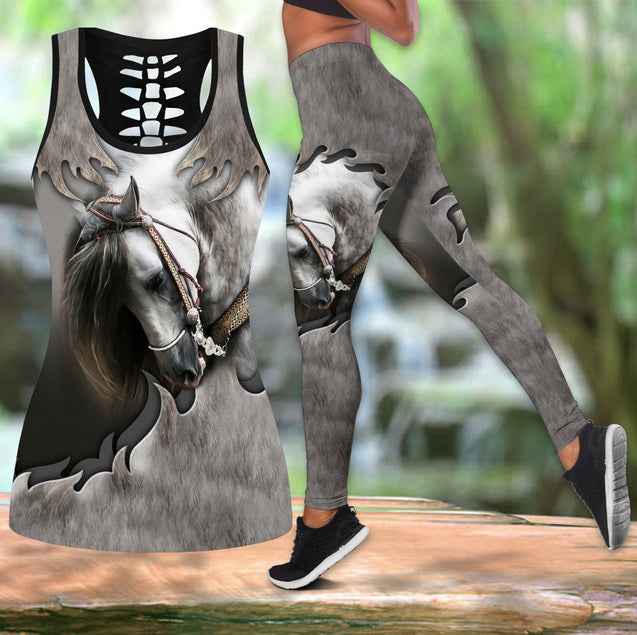 Love Horse Combo Tank + Legging Pi210403-Apparel-MP-S-S-Vibe Cosy™