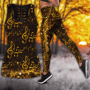 Music Note Combo Tank + Legging-Apparel-HP Arts-S-S-Vibe Cosy™