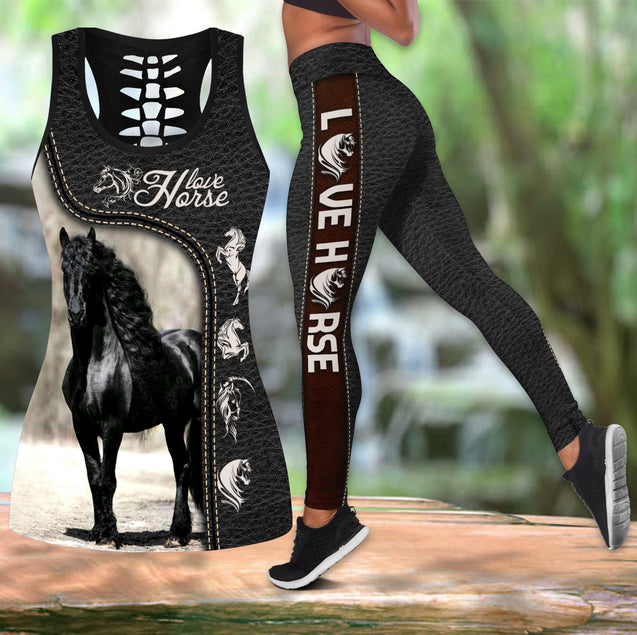 Love Horse Combo Tank + Legging Pi150403-Apparel-TA-S-S-Vibe Cosy™