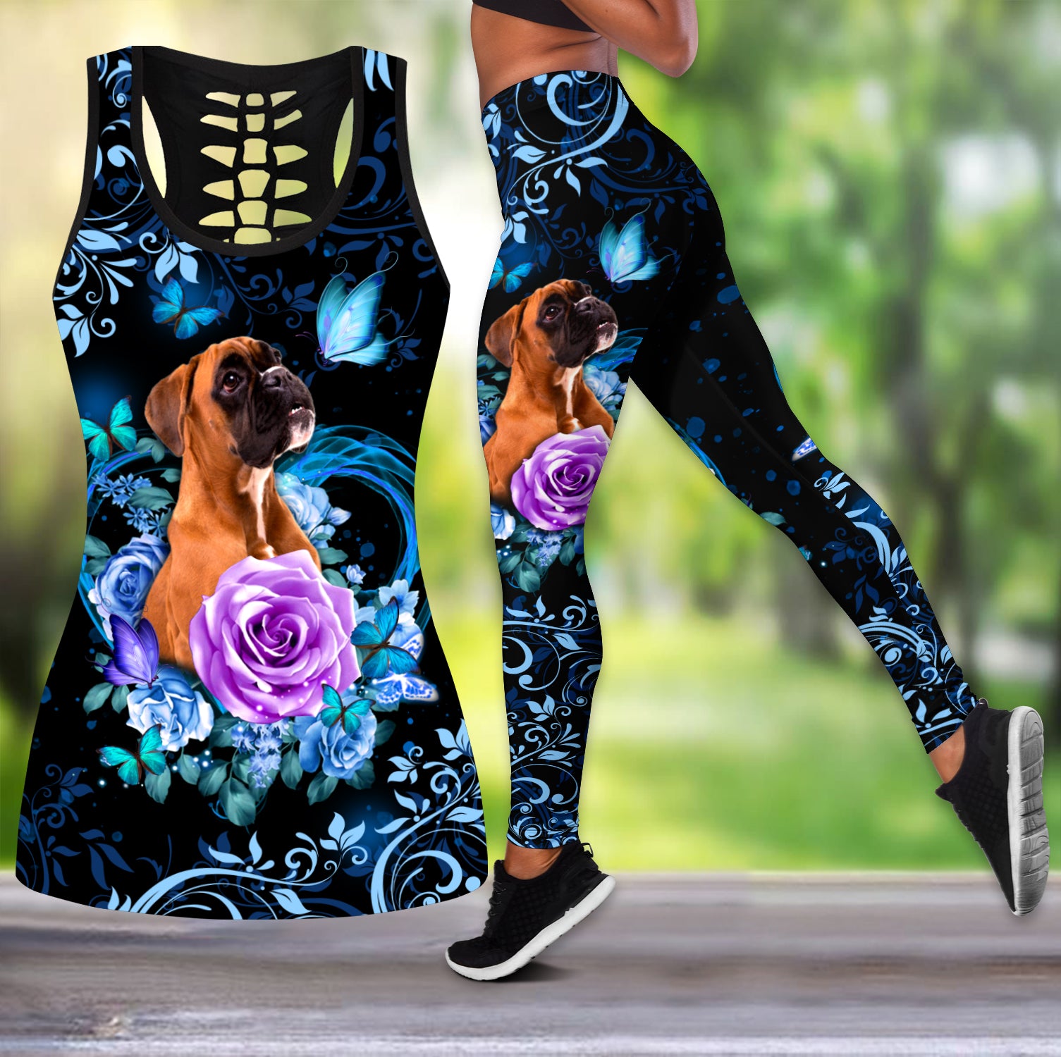 Boxer Butterfly Combo Tank + Legging