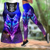 Wolf purple legging + hollow tank combo HAC260407 - Amaze Style™-Apparel