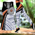 Micronesia Handicraft Black Brown Legging & Tank top-ML-Apparel-ML-S-S-Vibe Cosy™