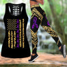 Fibromyalgia awareness leggings + hollow tank combo HAC070506-Apparel-HG-S-S-Vibe Cosy™