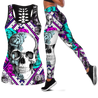 Love Skull tanktop & legging outfit for women Pi130502 - Amaze Style™-Apparel