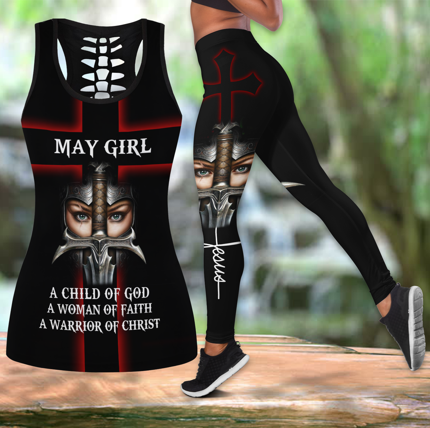 May Girl Combo Tank Top + Legging - A Child Of God JJ06062005S-Apparel-TA-S-S-Vibe Cosy™