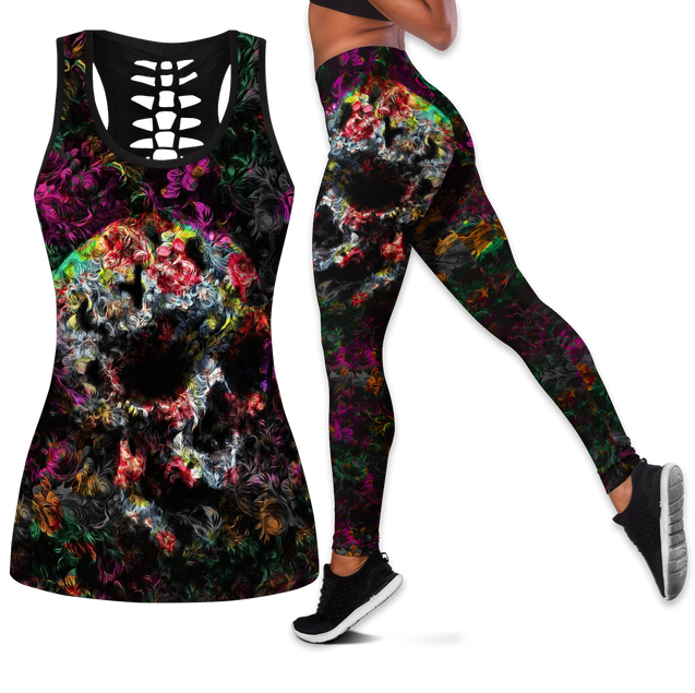 Love Skull tanktop & legging outfit for women Pi130501-Apparel-PL8386-S-S-Vibe Cosy™