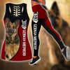 German Shepherd Sport Red Combo Tank + Legging DL230919