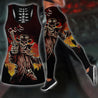 Cowboy Skeleton legging + hollow tank combo outfit PL18082003