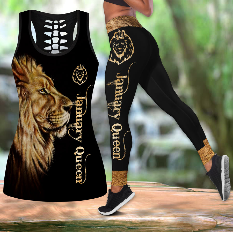 January Lion Queen 3D All Over Printed Shirt for Women