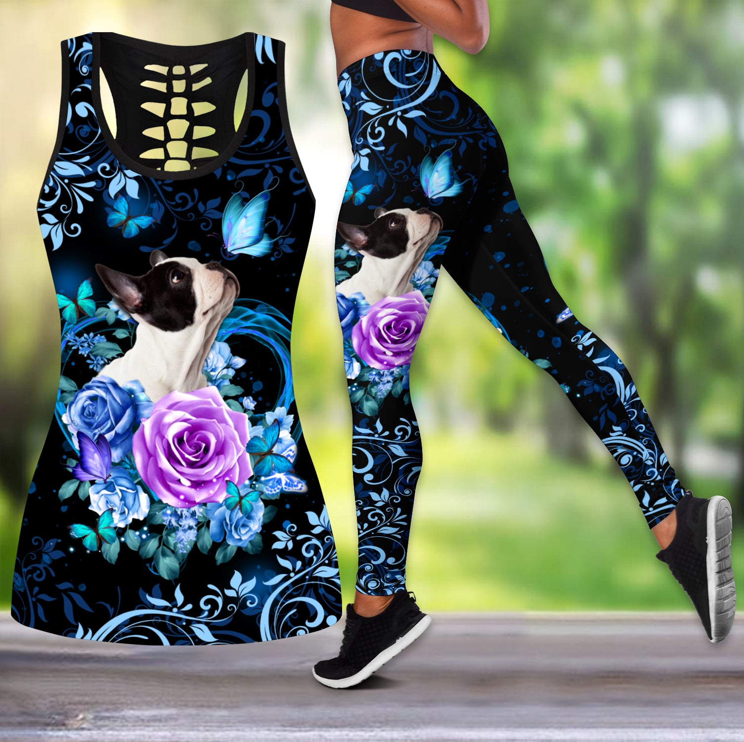 French Bulldog Butterfly Combo Tank + Legging