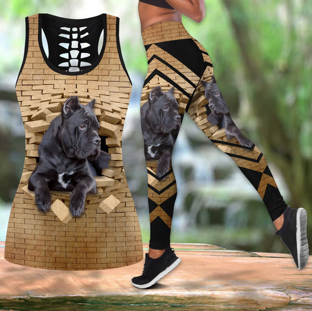 Cane corso legging + hollow tank combo HAC040802S2