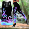 Purple Music Notes Combo Tank + Legging-Apparel-HP Arts-S-S-Vibe Cosy™