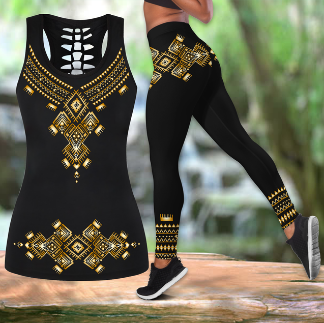 African Pattern Legging & Tank top-ML-Apparel-ML-S-S-Vibe Cosy™