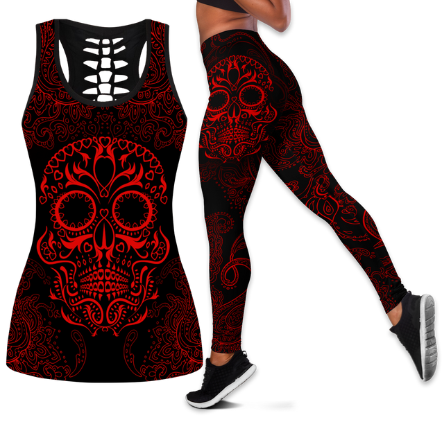 Love Skull tanktop & legging outfit for women Pi130503-Apparel-PL8386-S-S-Vibe Cosy™