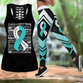 Cervical cancer survivor ribbon legging + hollow tank combo HAC120501-Apparel-HG-S-S-Vibe Cosy™