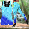 Music Notes Blue Combo Tank + Legging-Apparel-HP Arts-S-S-Vibe Cosy™