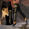 Custom Name Lion Queen legging + hollow tank customize combo for women