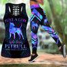 Girl loves pitbull tattoos legging + hollow tank combo HAC160902