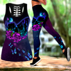 Butterfly Skull tanktop & legging outfit for women NN06082001-ML-Apparel-ML-S-S-Vibe Cosy™