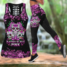 In October We Wear Pink Breat Cancer Awareness Combo Legging + Tank Top JJW11092005