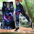 Beautiful Butterfly -Autism Ribbon Combo Tank + Legging JJ290402-Apparel-TA-S-S-Vibe Cosy™