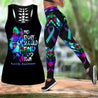 Suicide prevention ribbon legging + hollow tank combo HAC090501-Apparel-HG-S-S-Vibe Cosy™