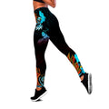 Amazing Polynesian Warrior 3D Tattoo Legging & Tank top ML