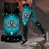 Butterfly Love Skull and Tattoos tanktop & legging outfit for women-Apparel-PL8386-S-S-Vibe Cosy™