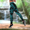 Turtle legging + hollow tank combo HAC110507S1 - Amaze Style™-Apparel