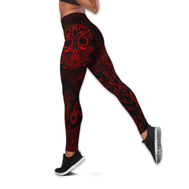 Love Skull tanktop & legging outfit for women Pi130503-Apparel-PL8386-S-S-Vibe Cosy™