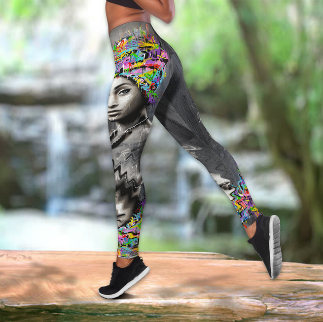 African Girl Legging & Tank top-ML-Apparel-ML-S-No Tank-Vibe Cosy™