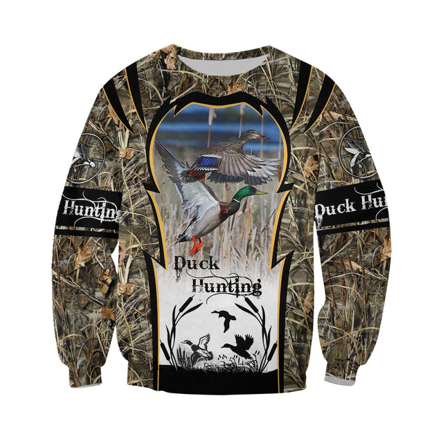 Mallard Duck Hunting 3D All Over Printed Shirts for Men and Women TT081108-Apparel-TT-Sweatshirts-S-Vibe Cosy™
