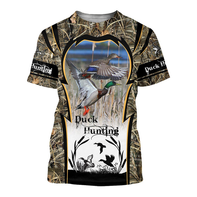 Mallard Duck Hunting 3D All Over Printed Shirts for Men and Women TT081108-Apparel-TT-T-Shirt-S-Vibe Cosy™
