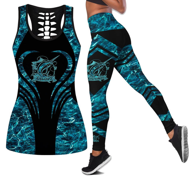 Beautiful Billfish Fishing Combo Legging + Tank HC27512 - Amaze Style™-Apparel