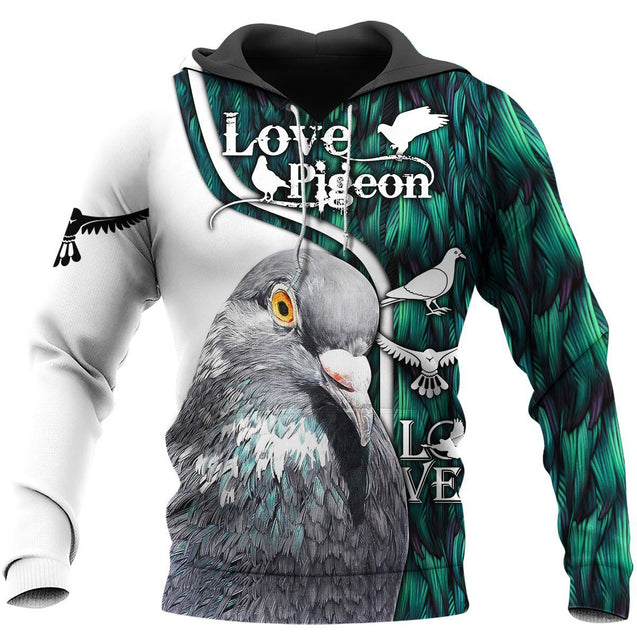 Beautiful Pigeon 3D All Over Printed Shirts TT13012001-Apparel-TT-Hoodie-S-Vibe Cosy™