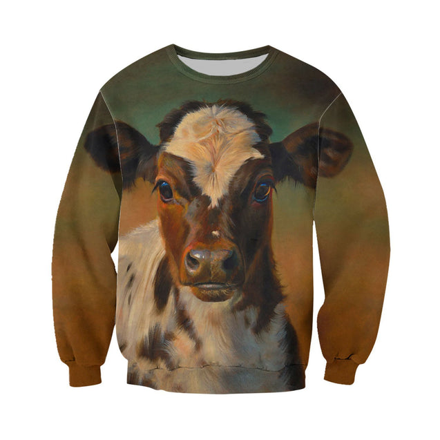Love Cows 3D All Over Printed Shirts for Men and Women TT0109-Apparel-TT-Sweatshirts-S-Vibe Cosy™