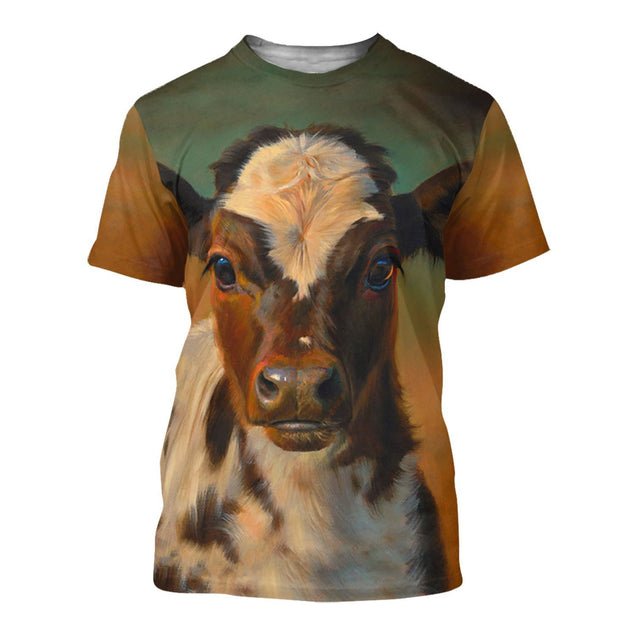 Love Cows 3D All Over Printed Shirts for Men and Women TT0109-Apparel-TT-T-Shirt-S-Vibe Cosy™