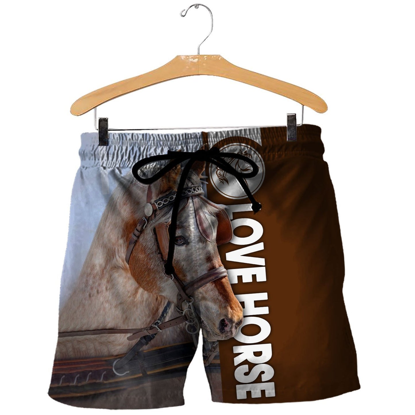 Love Horse 3D All over print for Men and Women shirt HR19-Apparel-NNK-Shorts-S-Vibe Cosy™