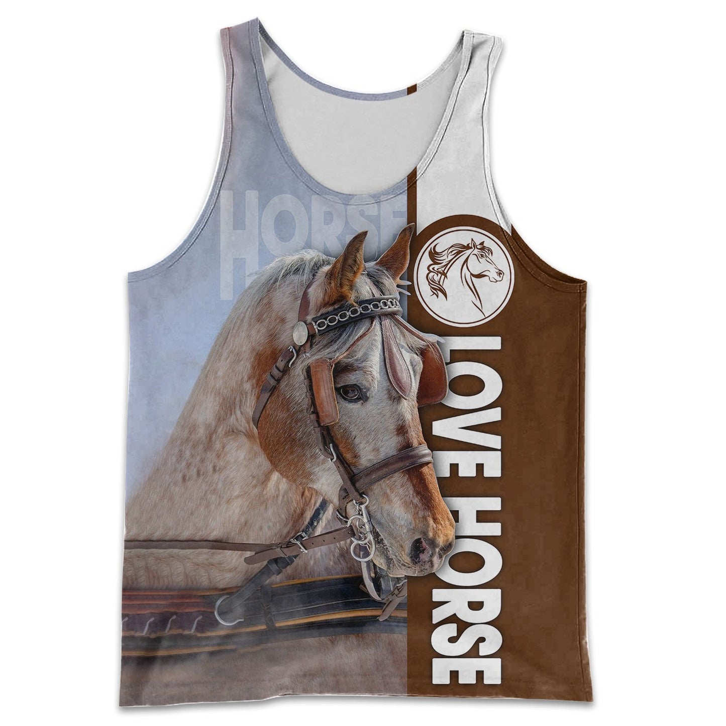Love Horse 3D All over print for Men and Women shirt HR19-Apparel-NNK-Tank Top-S-Vibe Cosy™