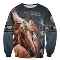 Love Horse 3D All Over Printed Shirts TA040903-Apparel-TA-Sweatshirts-S-Vibe Cosy™
