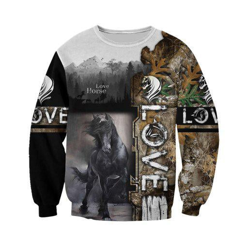 Love Horse 3D All over print for Men and Women shirt HR13-Apparel-TA-Sweat Shirt-S-Vibe Cosy™