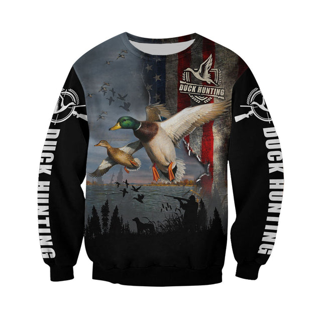 Mallard Duck Hunting 3D All Over Printed Shirts for Men and Women TT0007-Apparel-TT-Sweatshirts-S-Vibe Cosy™