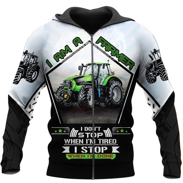 Farmer 3D All Over Printed Shirts for Men and Women AM200202-Apparel-TT-Zipped Hoodie-S-Vibe Cosy™