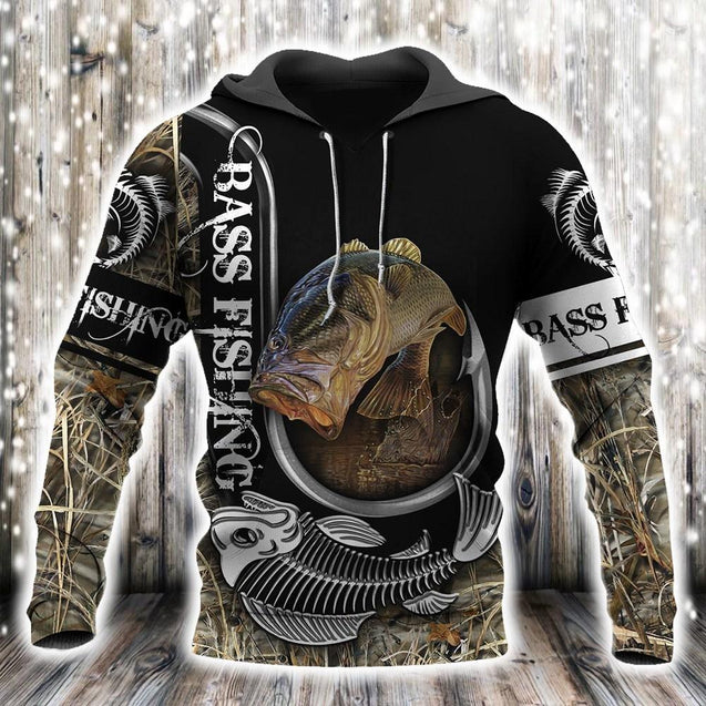 Bass Fishing 3D All Over Printed Shirts for Men and Women TT0064-Apparel-TT-Hoodie-S-Vibe Cosy™