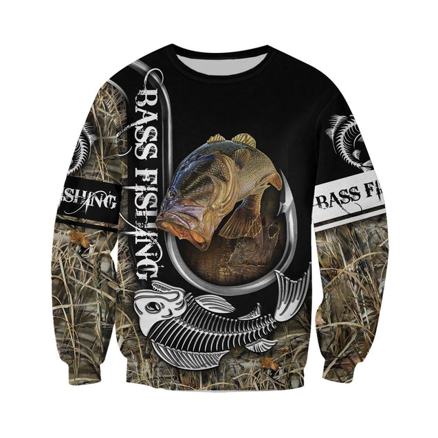 Bass Fishing 3D All Over Printed Shirts for Men and Women TT0064-Apparel-TT-Sweatshirts-S-Vibe Cosy™